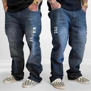 Xtreme Couture Y2K Distressed Baggy Jeans Mens 36x30